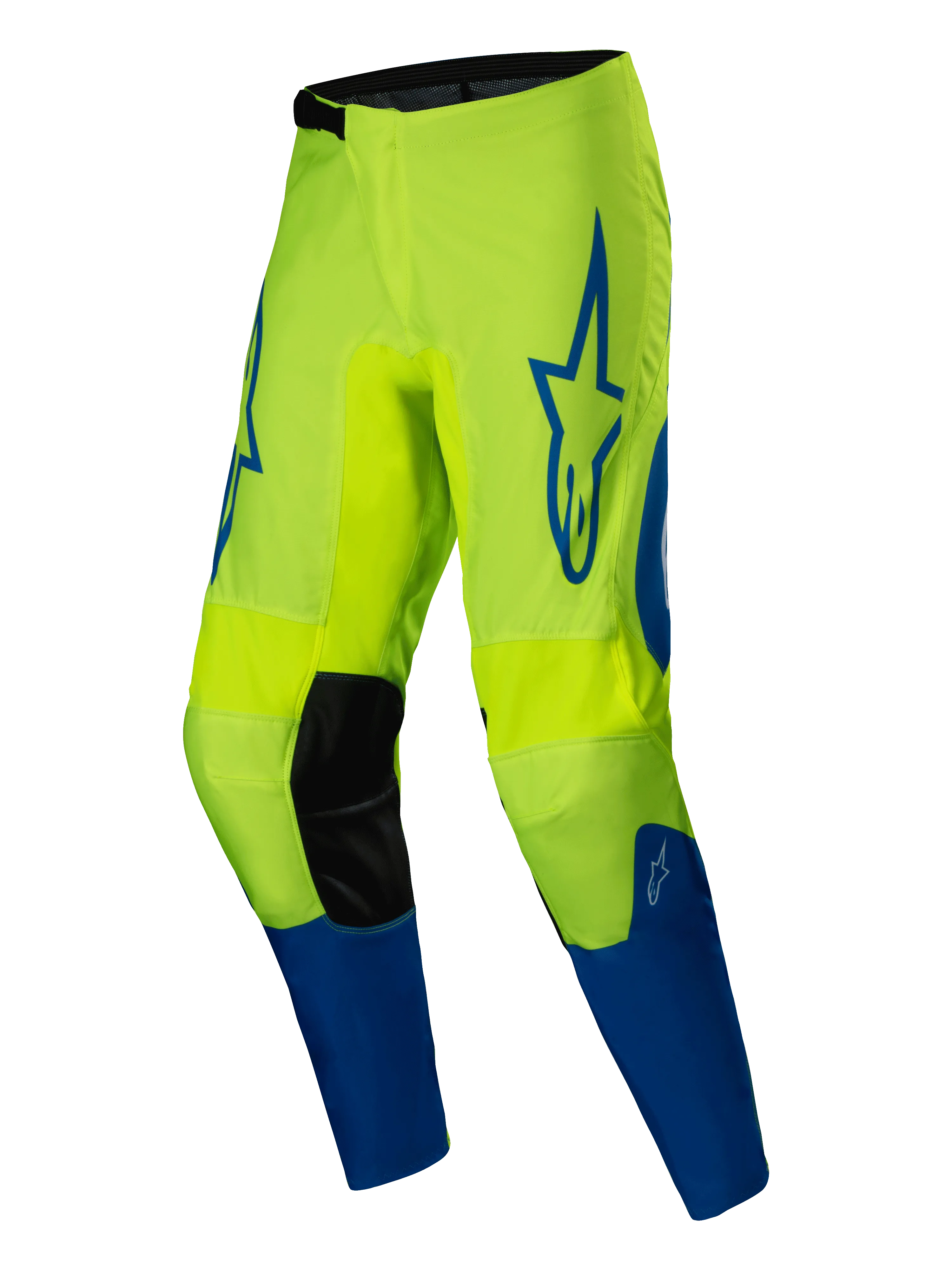 2025 Alpinestars Fluid Haul Motocross Pants Yellow Fluo Blue