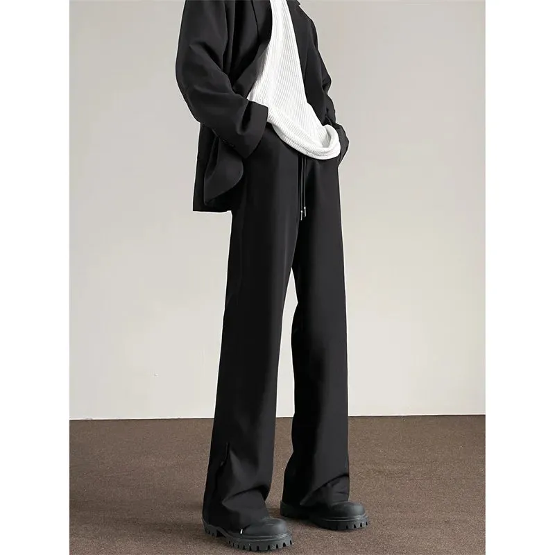 Bonsir Men Business Suit Pants Stretch Dress Classic Pants With Zipper Trousers