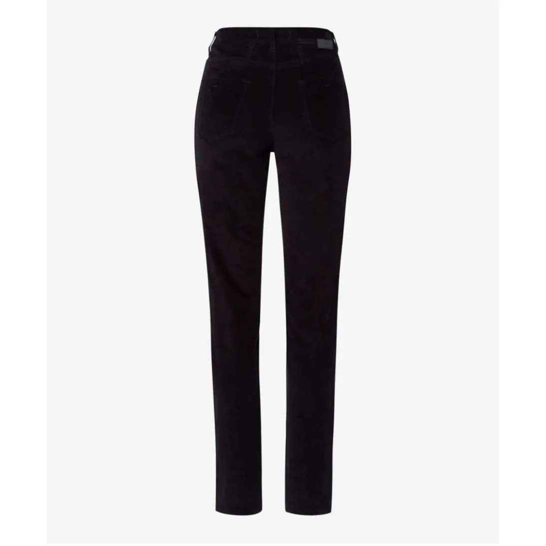 Brax Mary Five-pocket Pants in Super Soft Velvet 73-1038 Black