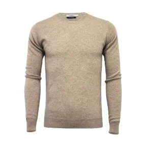 Camel Cashmere Crew Neck Sweater