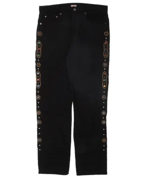 Corduroy Studded Pants