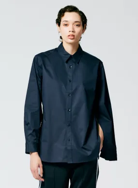 Eco Poplin Shirt With Inseam Vent