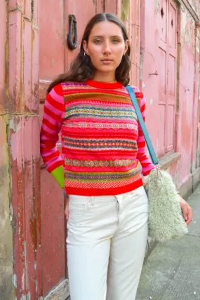 Eribé Stobo Rosa Fairisle Sweater