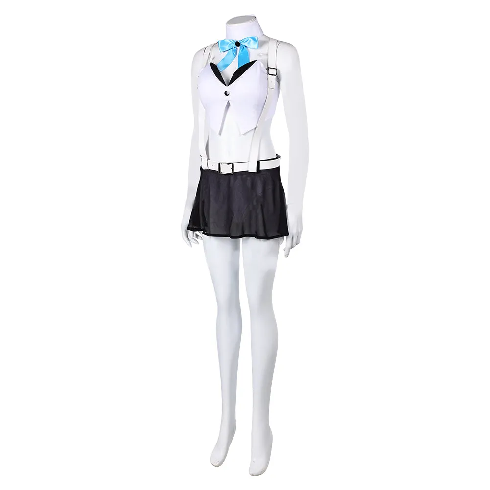 Final Fantasy VII Tifa Lockhart Women White Sexy Swimsuit Cosplay Costume Original Design