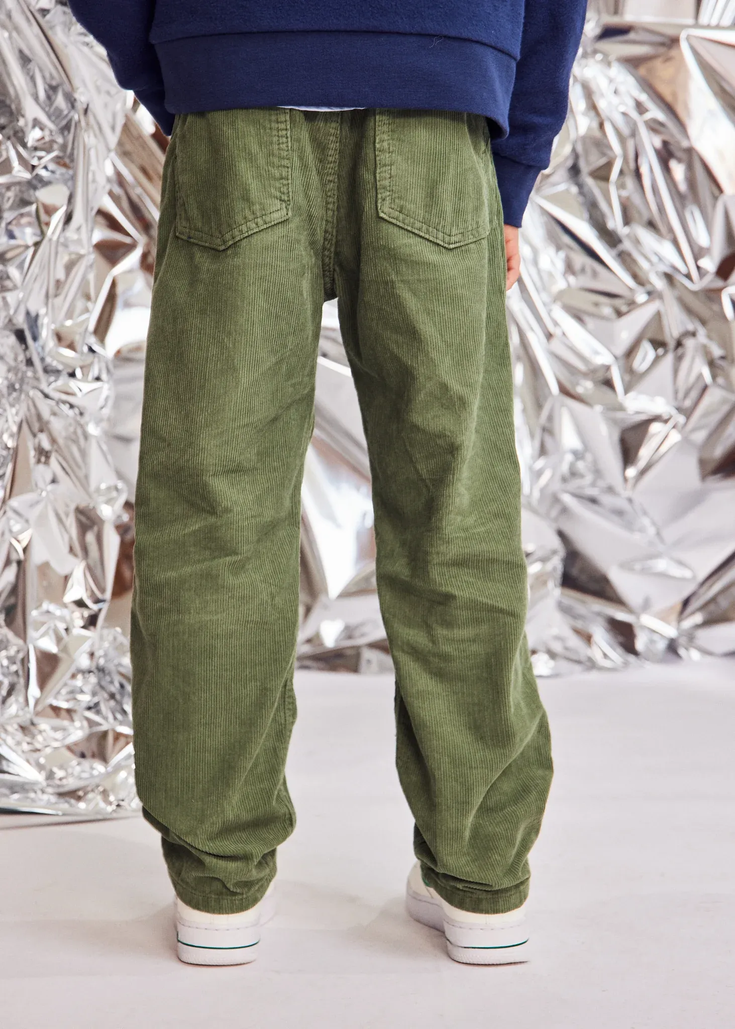 finn cord pants -  olive night/earth green