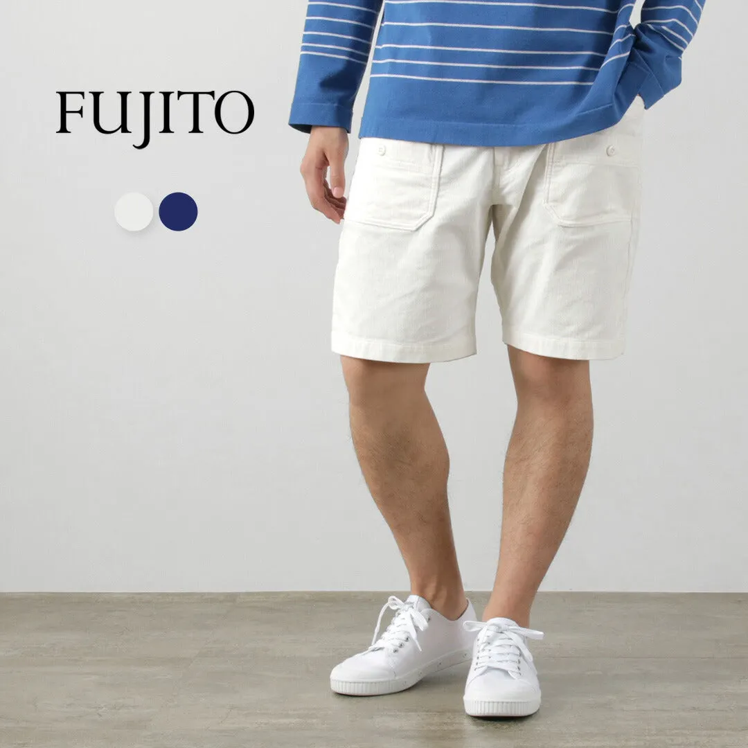 FUJITO / Summer corduroy Explorer Shorts