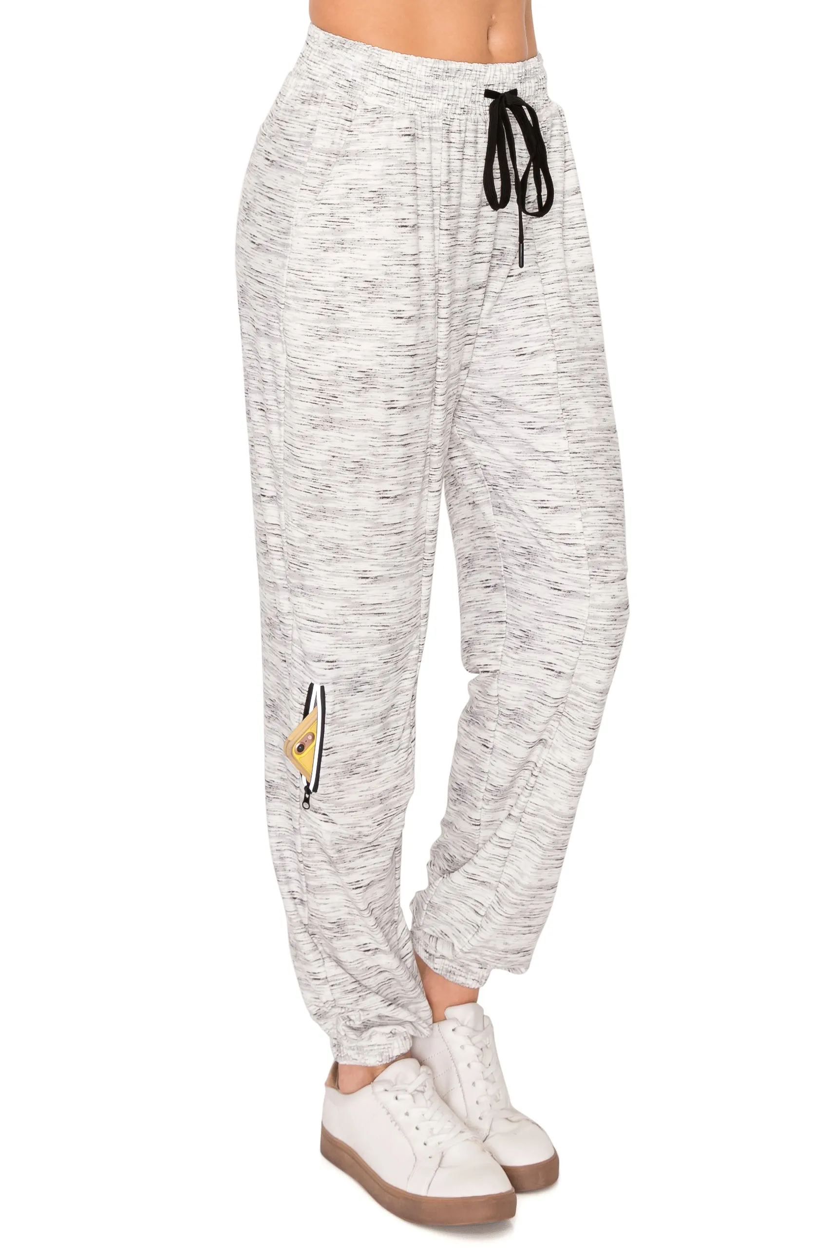 Jogger Sweatpants - Zipper Accent