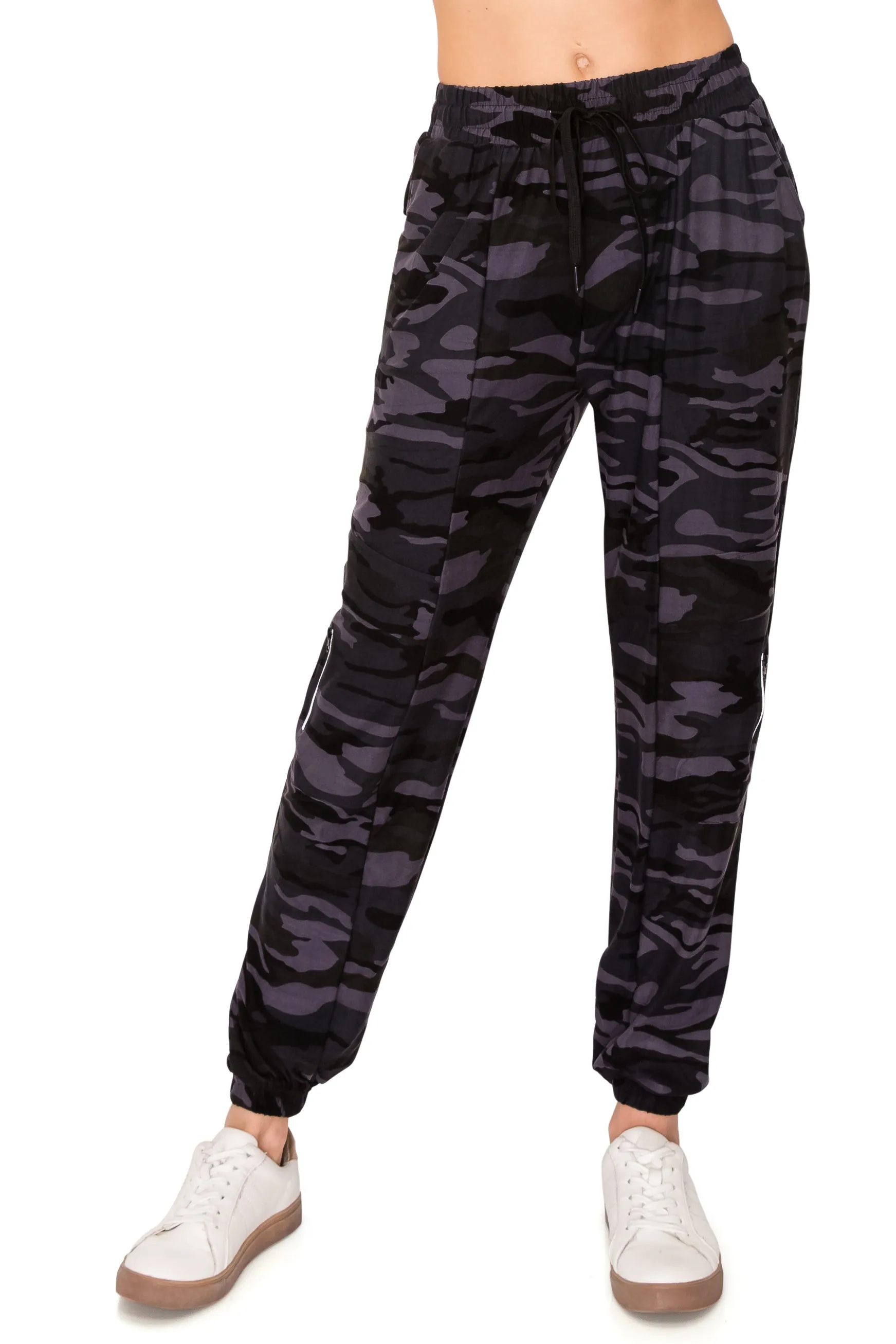 Jogger Sweatpants - Zipper Accent