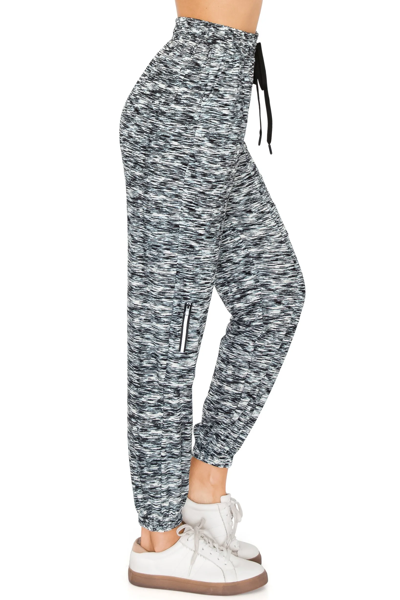 Jogger Sweatpants - Zipper Accent