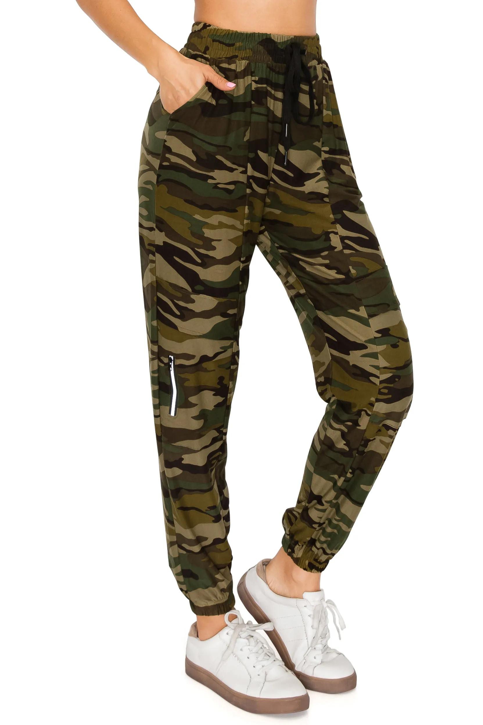 Jogger Sweatpants - Zipper Accent