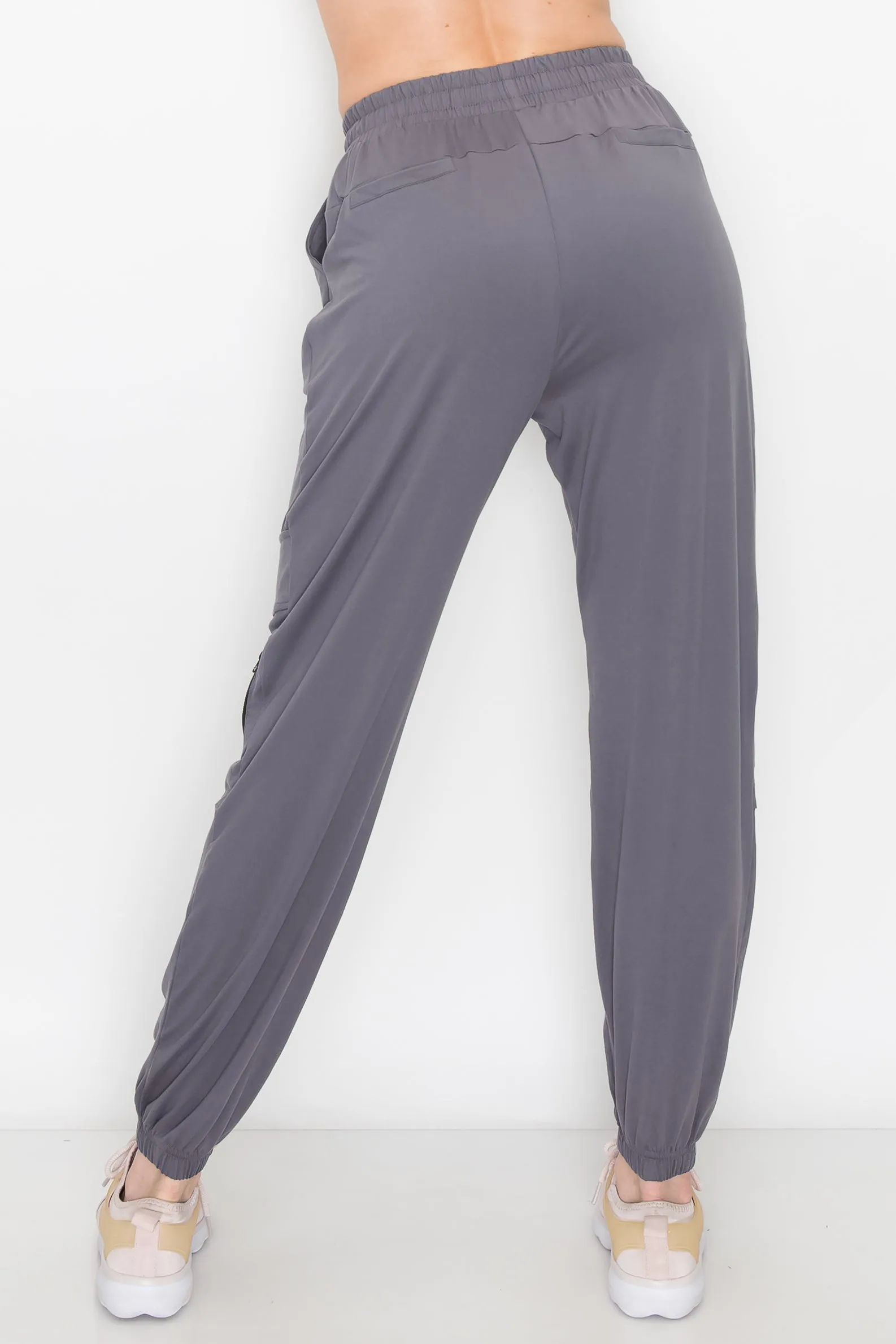 Jogger Sweatpants - Zipper Accent