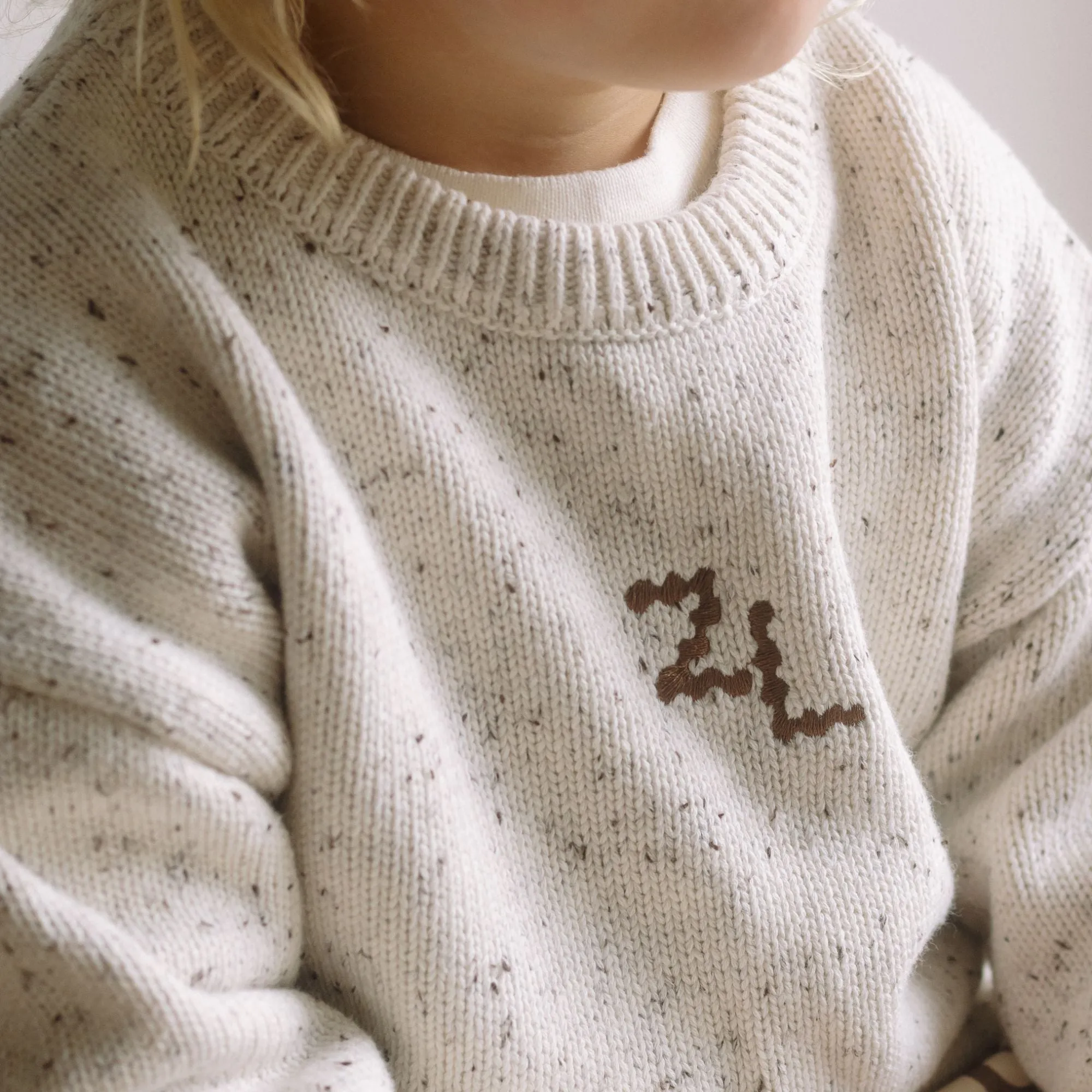 KNIT JUMPER (KIDS) | COCOA FLECK