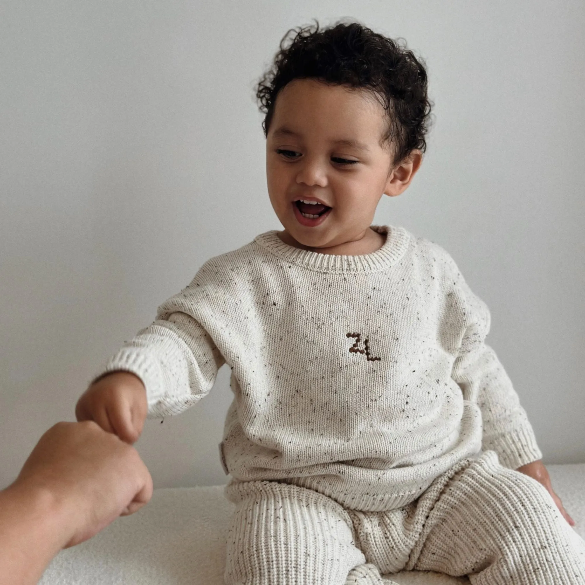 KNIT JUMPER (KIDS) | COCOA FLECK