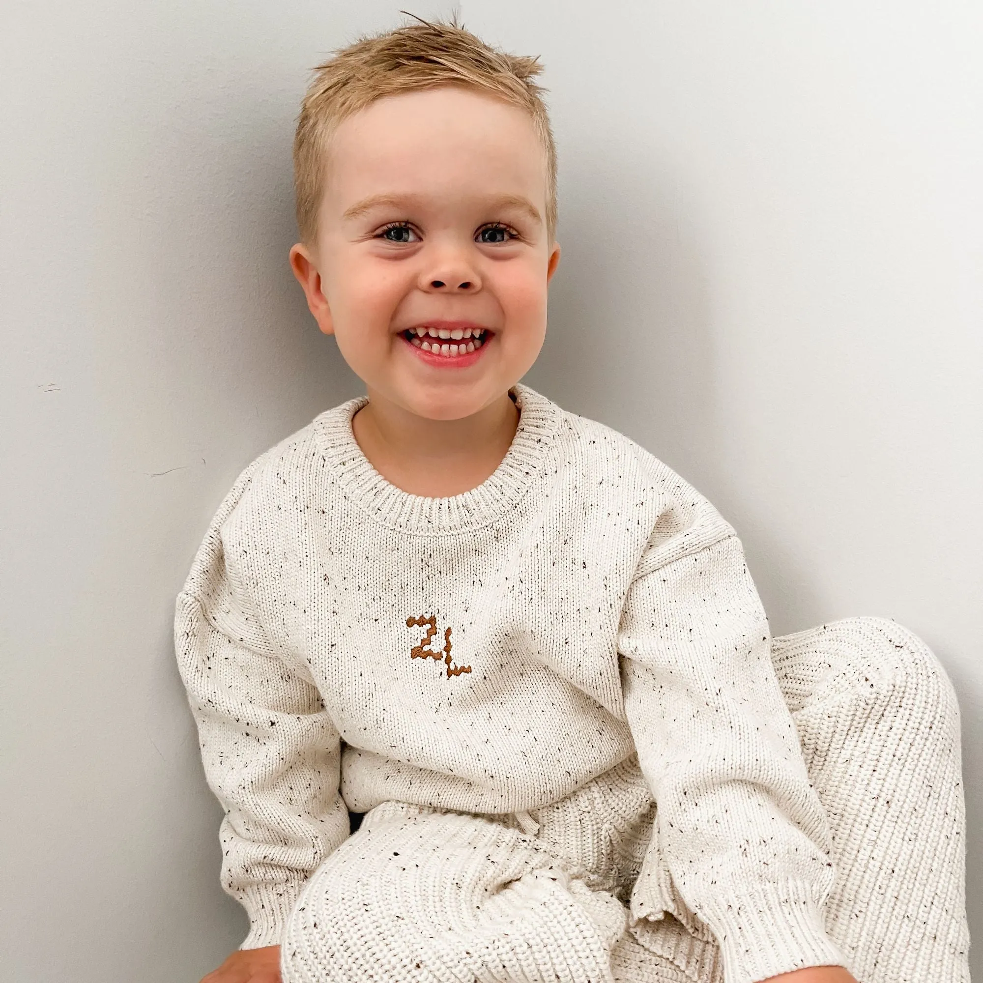 KNIT JUMPER (KIDS) | COCOA FLECK