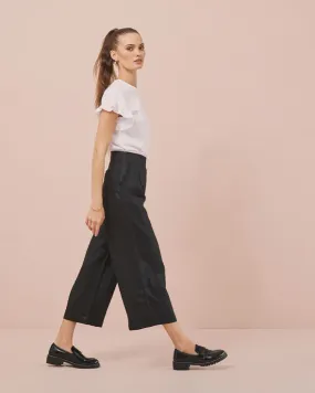 Linen Culottes - Black