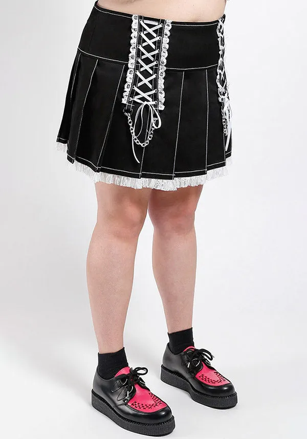 Lolita [Black/White] | PLEATED SKIRT*