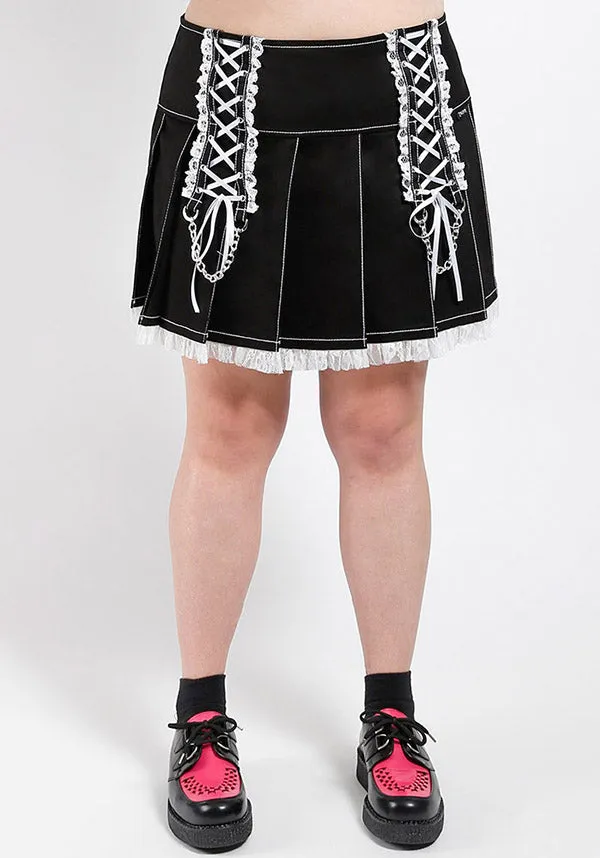 Lolita [Black/White] | PLEATED SKIRT*