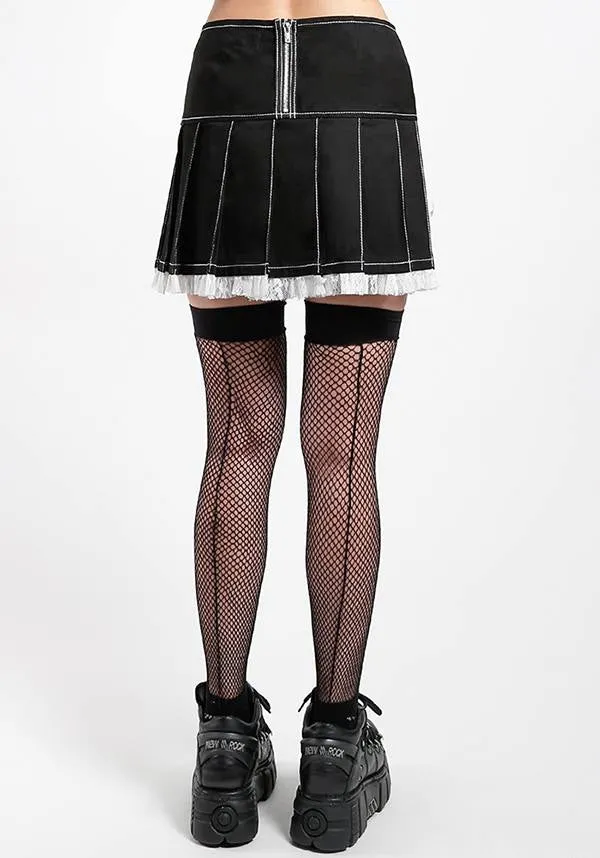 Lolita [Black/White] | PLEATED SKIRT*