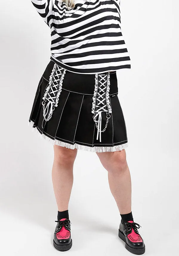 Lolita [Black/White] | PLEATED SKIRT*