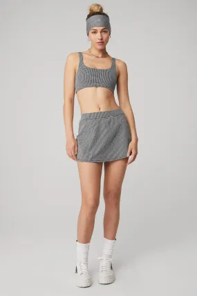 Micro Houndstooth Bra & Micro Houndstooth Tennis Skirt Set