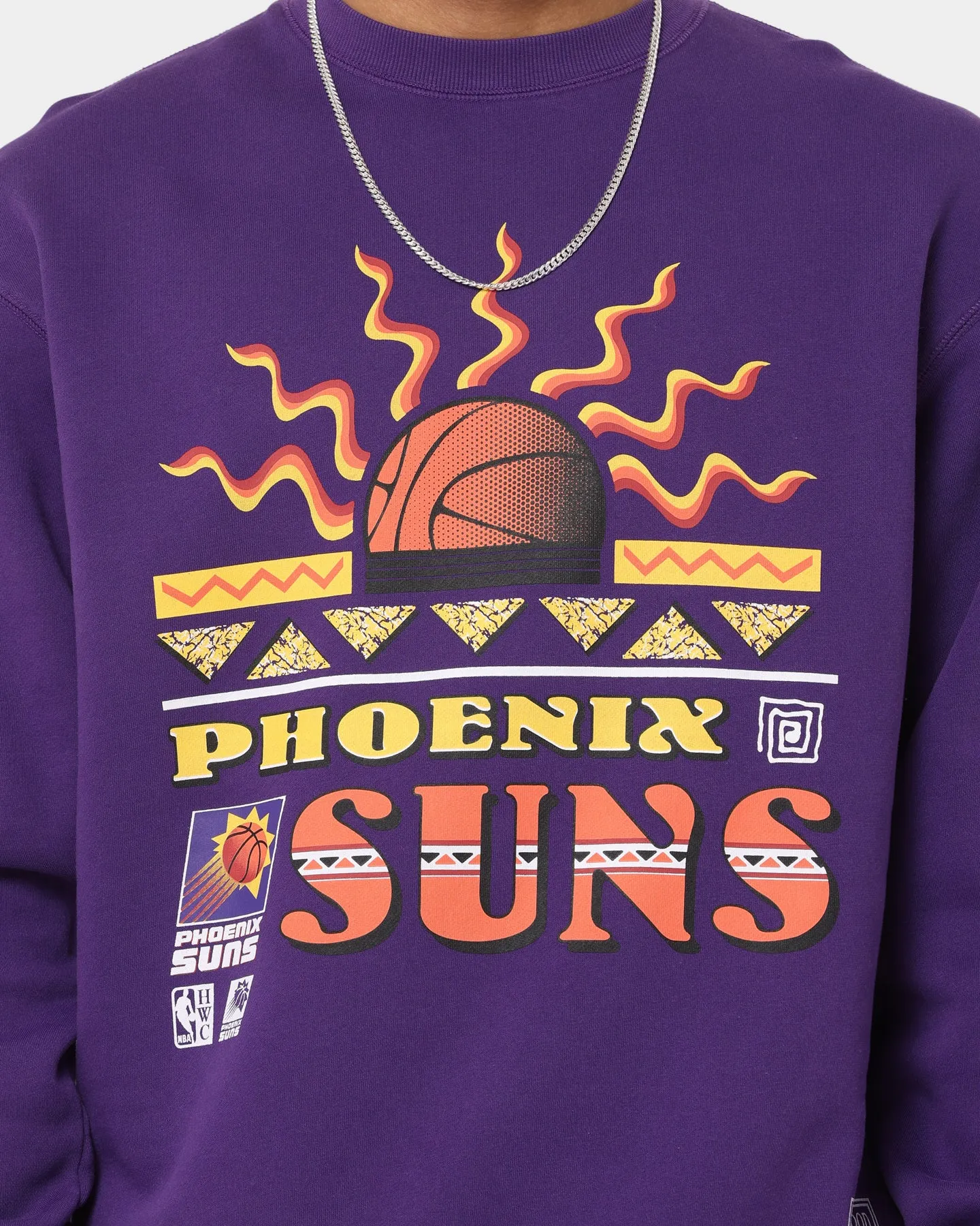 Mitchell & Ness Phoenix Suns Rays Crewneck Faded Purple