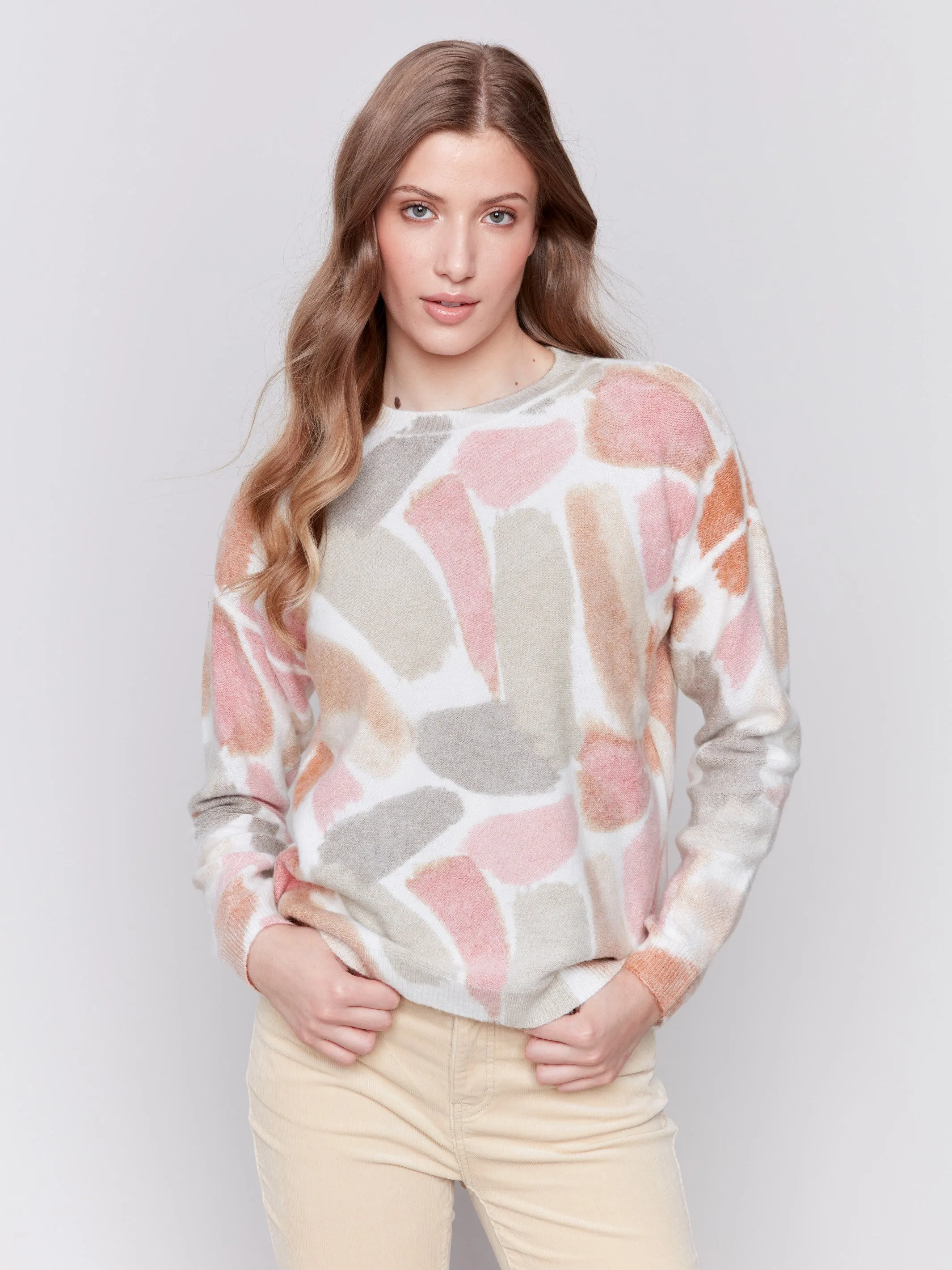 Reversible Printed Sweater - Spruce