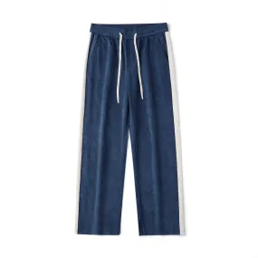 Sport Versatile Straight Corduroy Elastic Waist Loose Fit Sweatpant