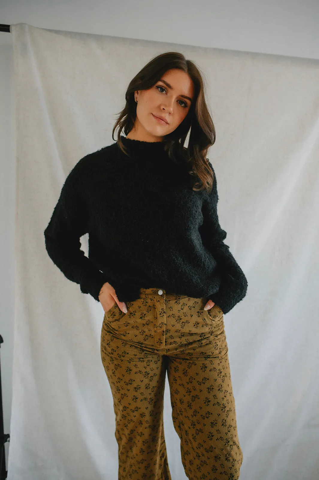 The Charley Floral Corduroy Pants