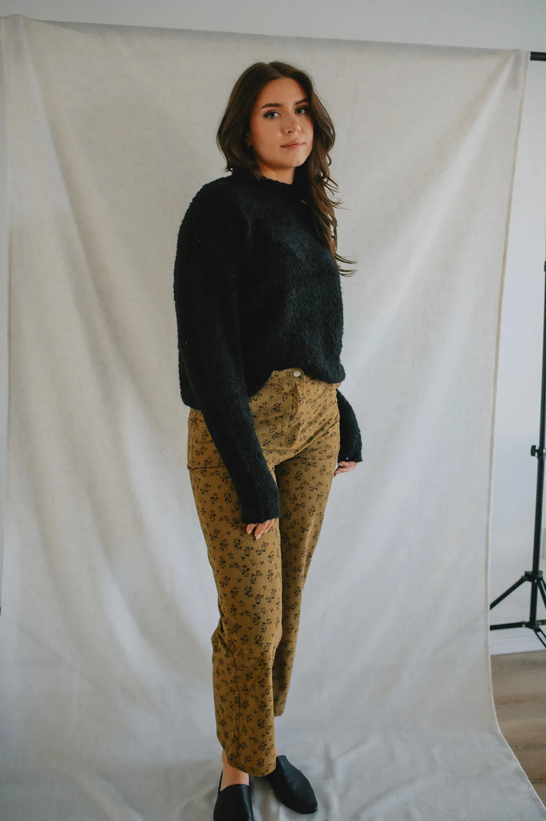 The Charley Floral Corduroy Pants