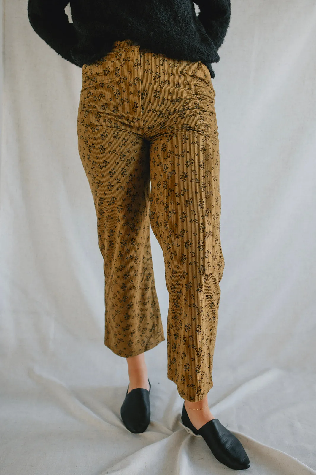 The Charley Floral Corduroy Pants