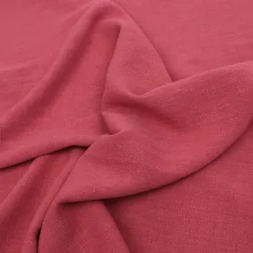 Viscose Linen Slub - Coral Pink